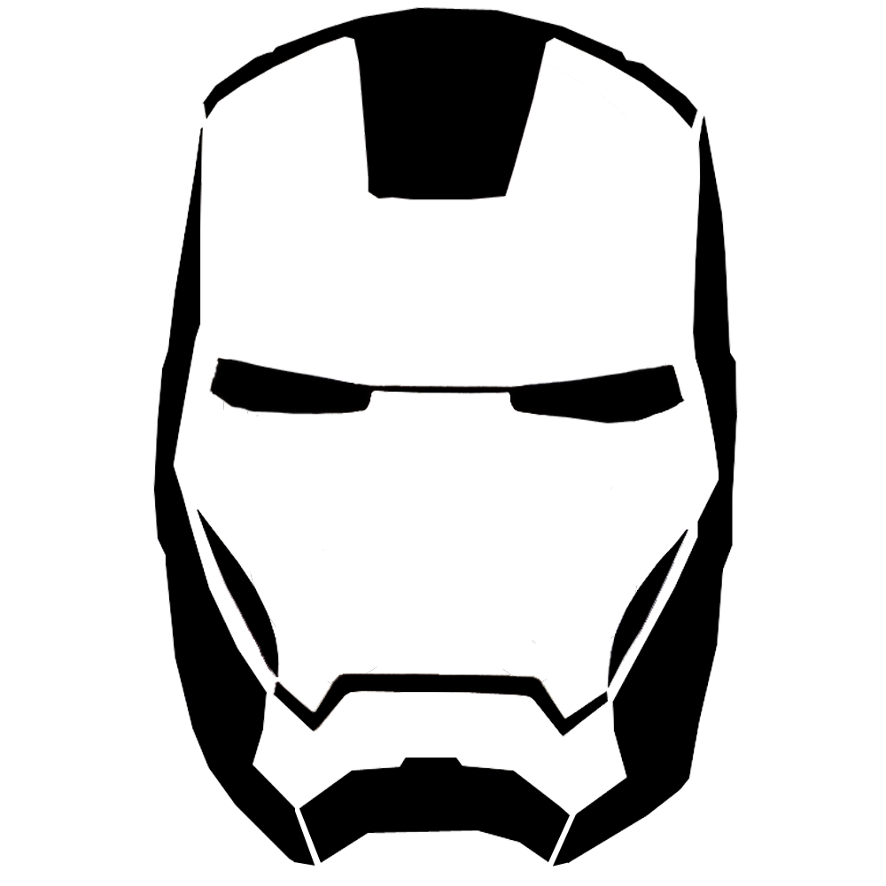 Iron Man Mask Stencils on Stencil Revolution