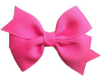 Popular items for neon pink hair bow on Etsy