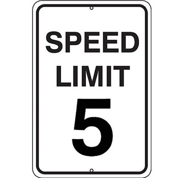 Safety Signs - Traffic Control - "Speed Limit 5" | Supply Line Direct