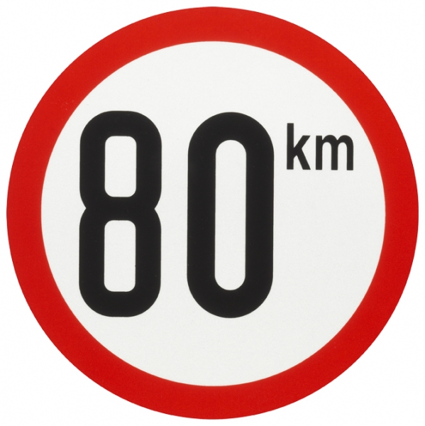 Speed limit 80km - class 1 - kit 1 pc - 5023/80 - BELGIUM ...