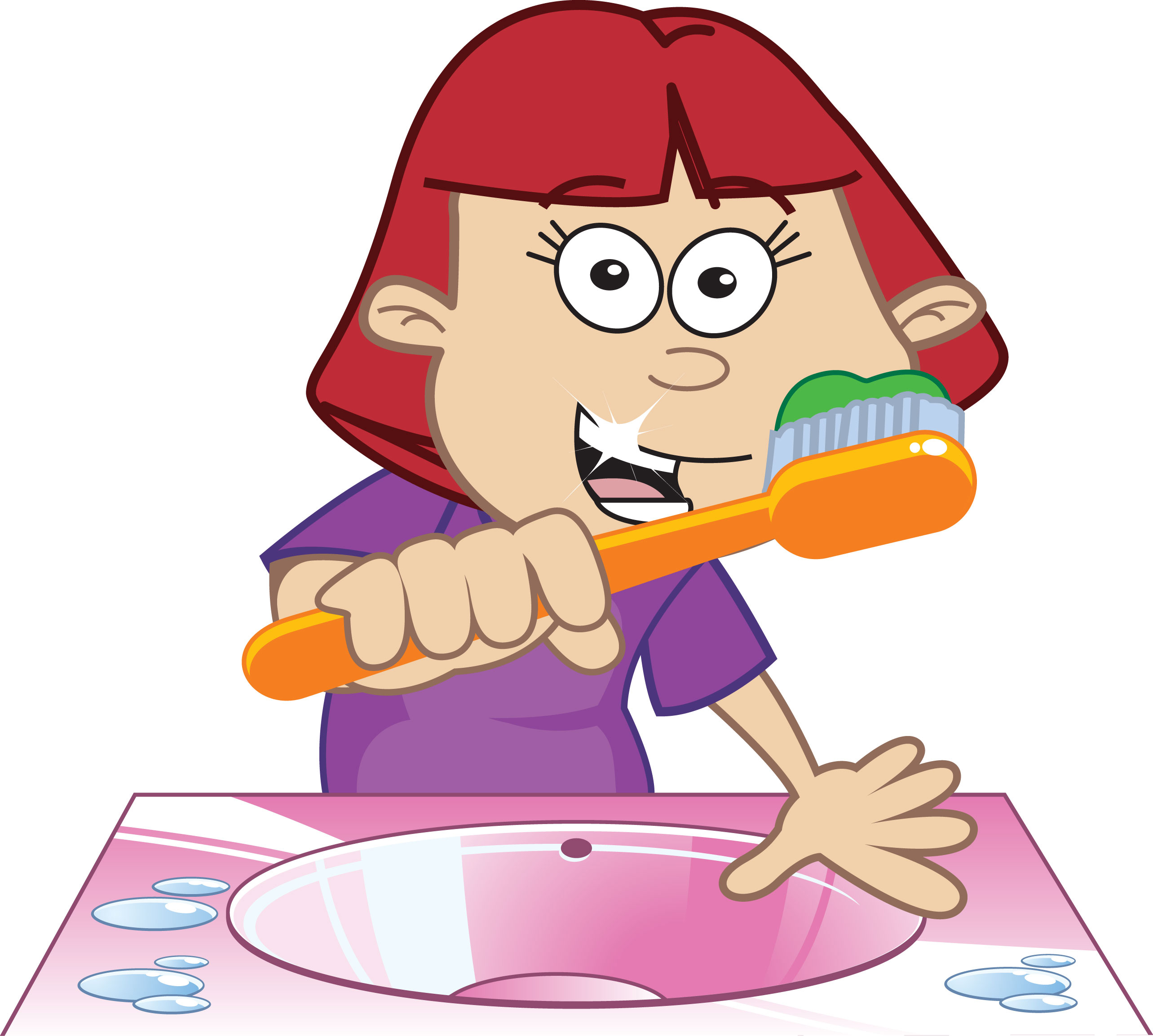 Image Of Brushing Teeth - Cliparts.co