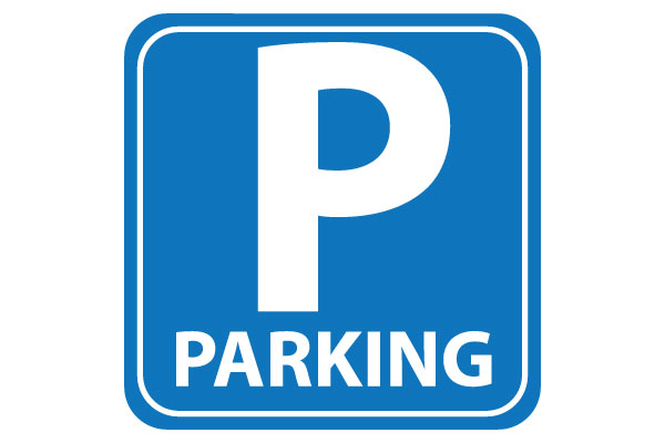 Printable Parking Sign in Blue Free PDF Download