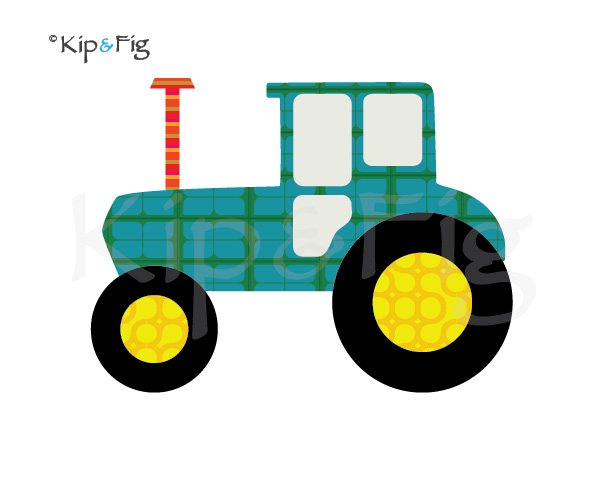 Pix For > Simple Tractor Outline