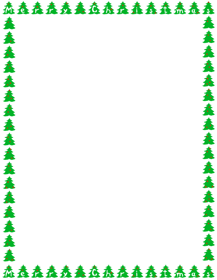 free christmas letter borders clip art - photo #27