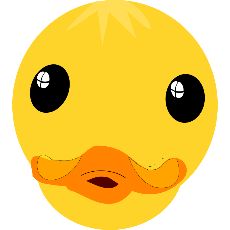 Clipart - Duck Face - Full