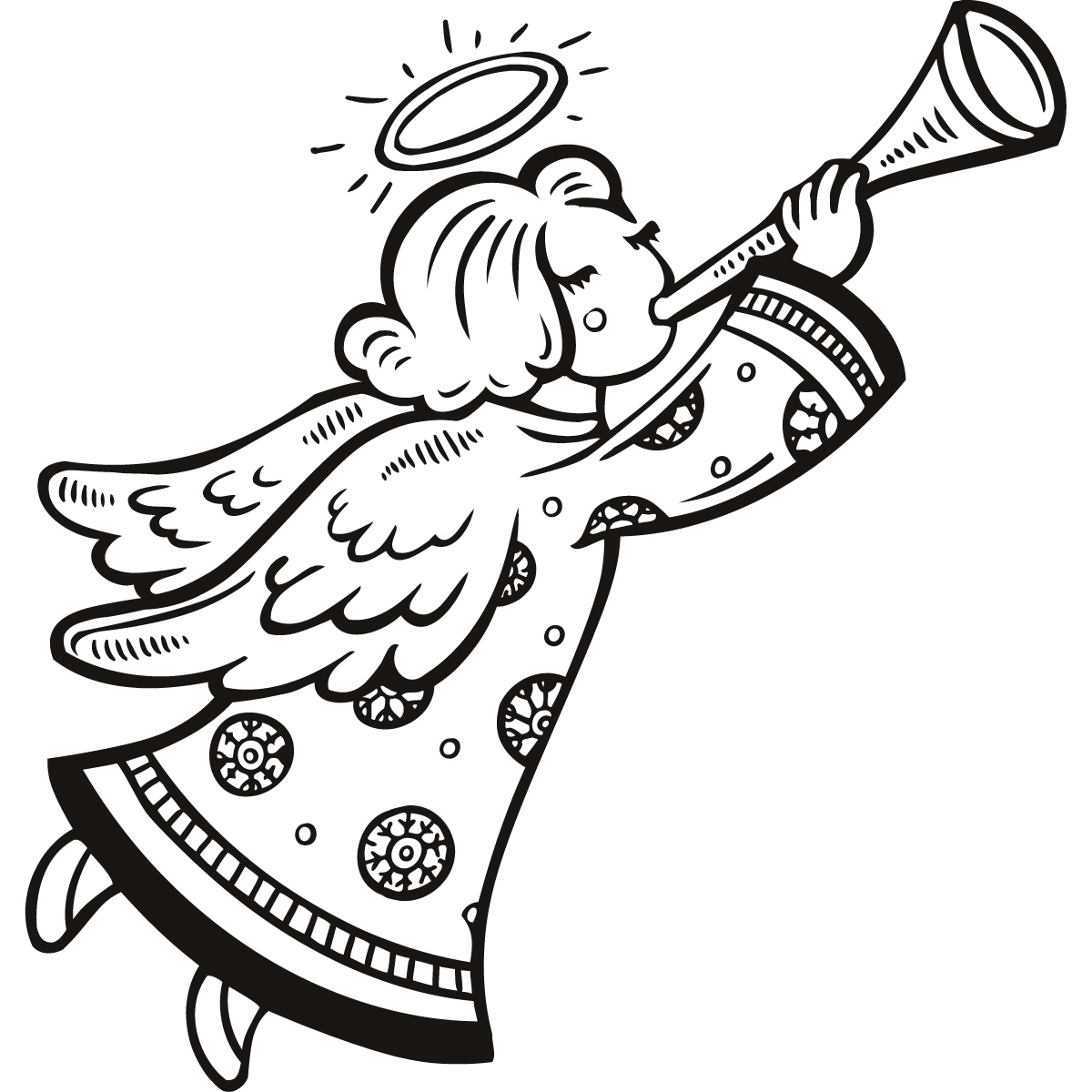 Xmas Stuff For > Christmas Angels Clipart