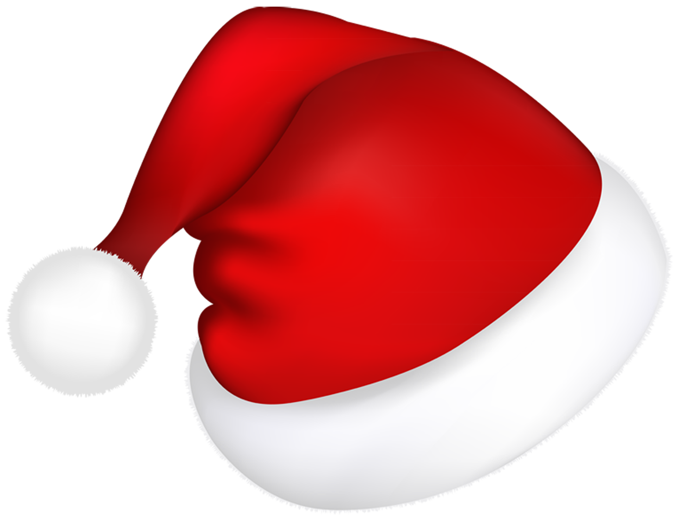 Download PNG image: Christmas Santa Claus red hat PNG image