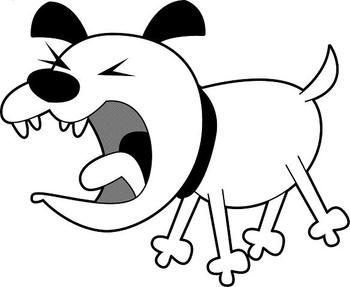 Pix For > Crazy Dog Cartoon
