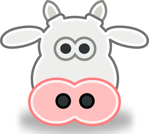Cartoon Cow Face | lol-rofl.com