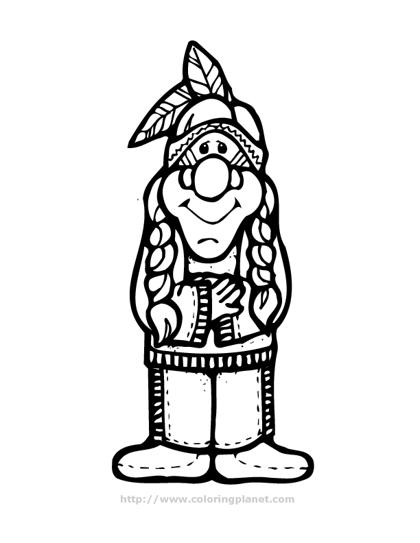 Native American printable coloring in pages for kids - number 3274 ...