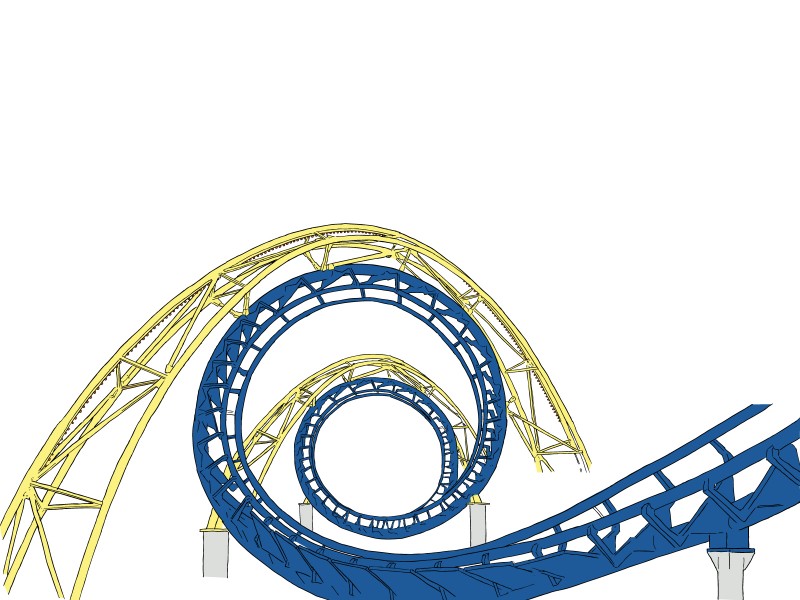 Roller Coaster Track Drawing Images & Pictures - Becuo