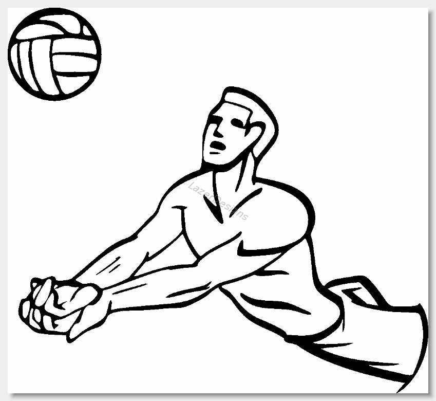 free volleyball clipart borders - photo #31