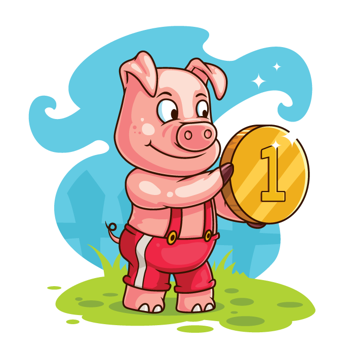 Pig Saving Money Illustration | Pixaroma | We extract aroma from ...