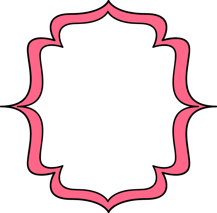 Pink Elegant Frame Clip Art
