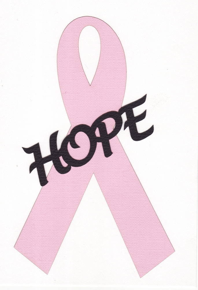 Breast Cancer Ribbon Stencil