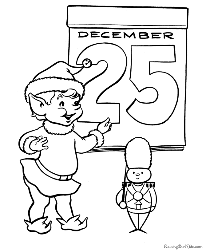 Christmas Coloring Pictures - It's Christmas Day!