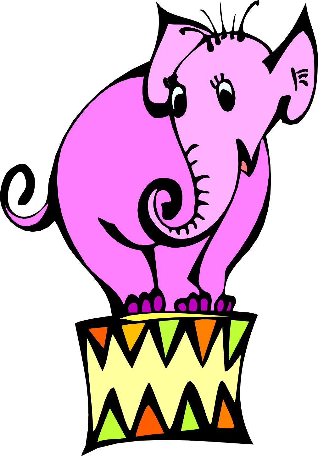 free clipart circus elephant - photo #38