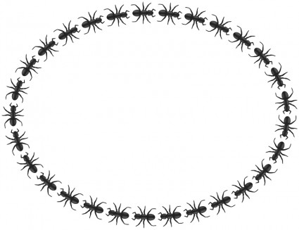 Ant Border Oval-vector Clip Art-free Vector Free Download