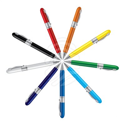 Colored pens - clipart #87201726