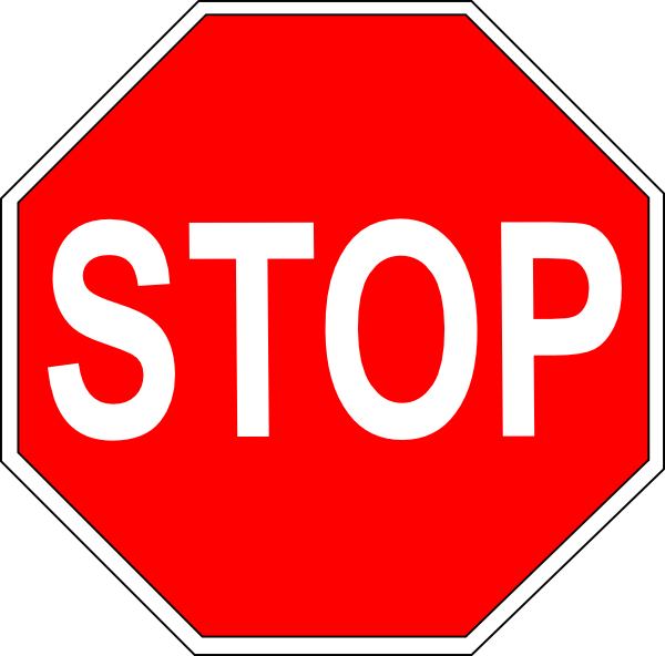 Stop Sign clip art - vector clip art online, royalty free & public ...