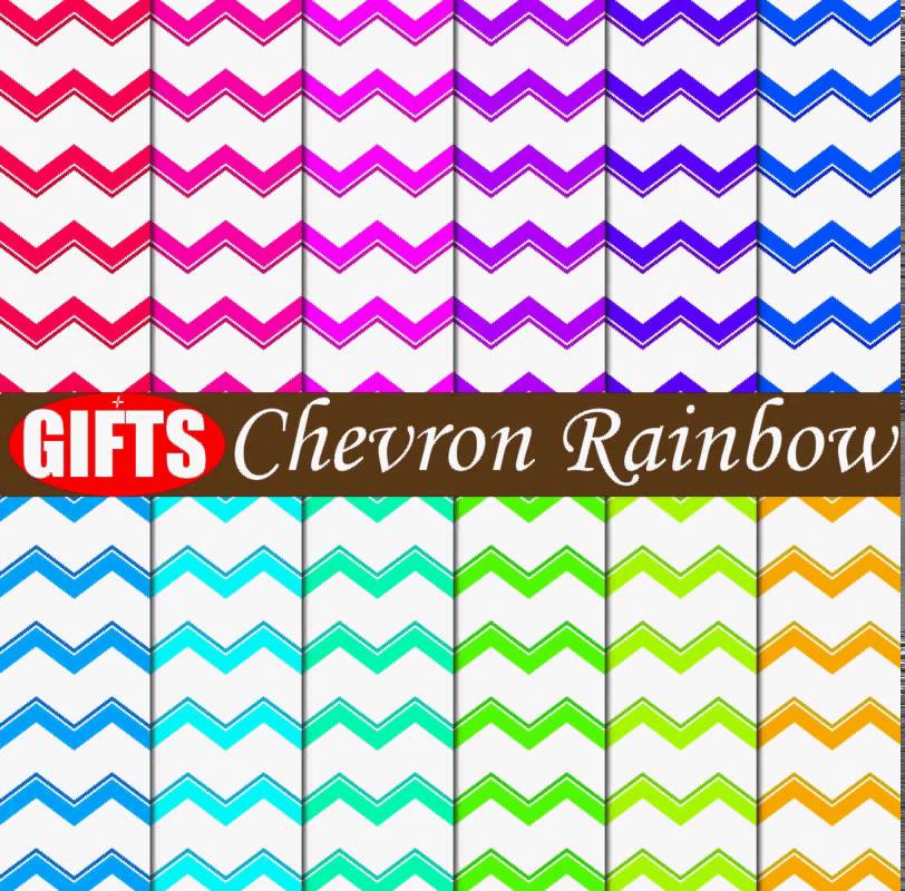 rainbow chevron clipart - photo #12