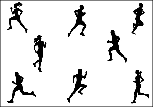 free vector clipart runners - photo #33