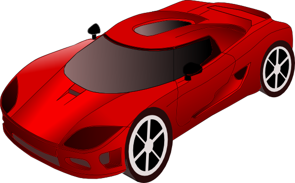 Sports Car clip art - vector clip art online, royalty free ...