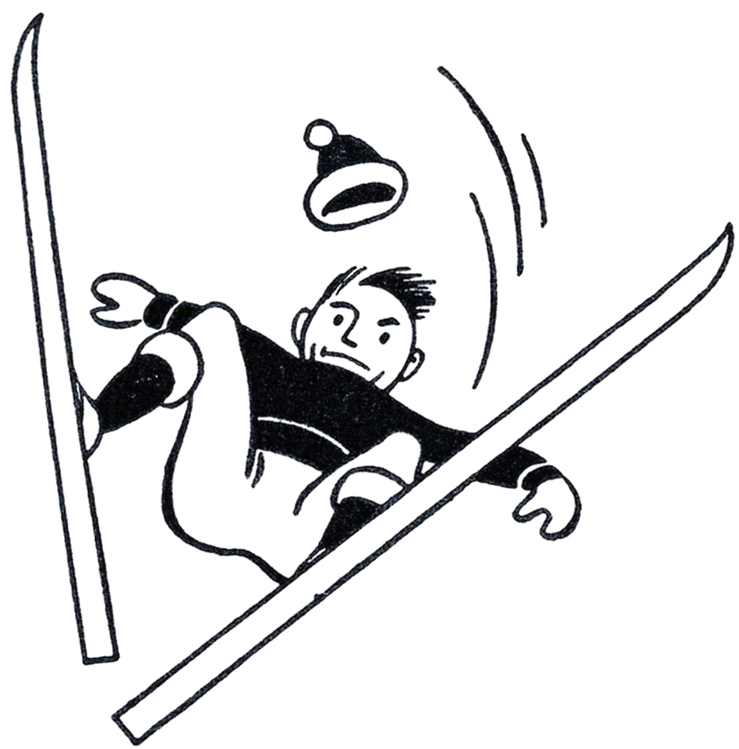Funny Retro Skiing Clipart | Clipart Panda - Free Clipart Images