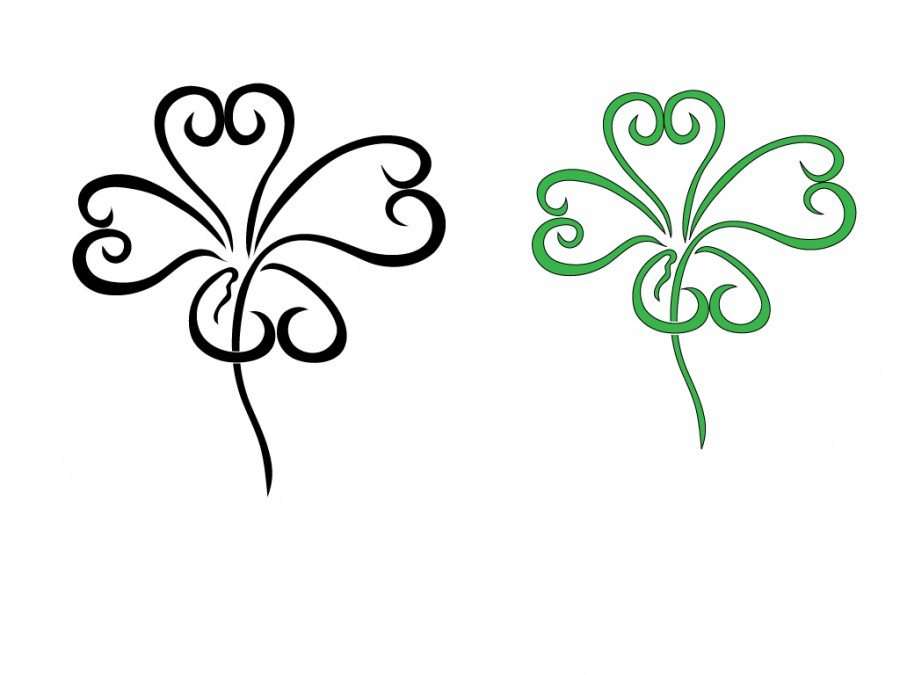 Celtic Four Leaf Clovers Tattoo