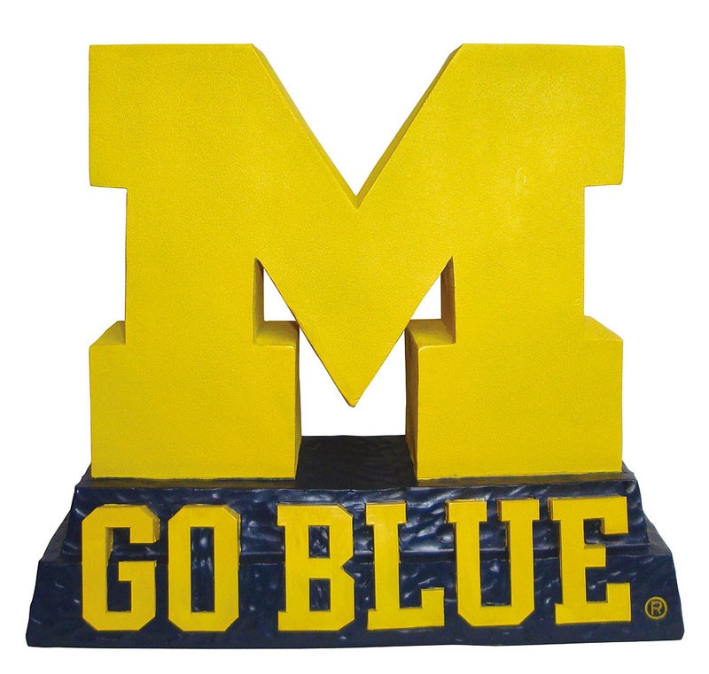 University of Michigan Sculpted Logo Mascot