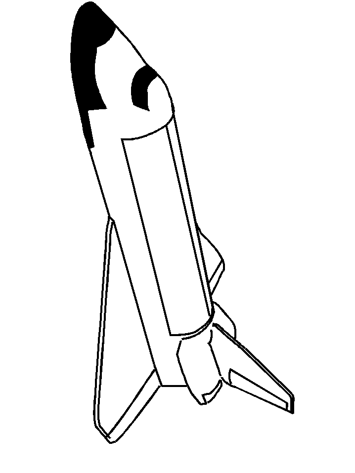 Rocket Template To Color