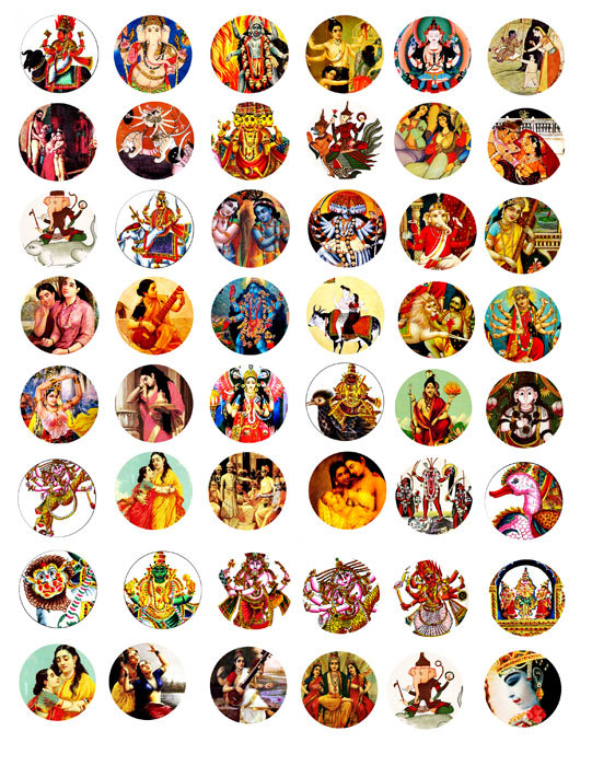 India hindu Krishna dieties art gods by DigitalGraphicsShop