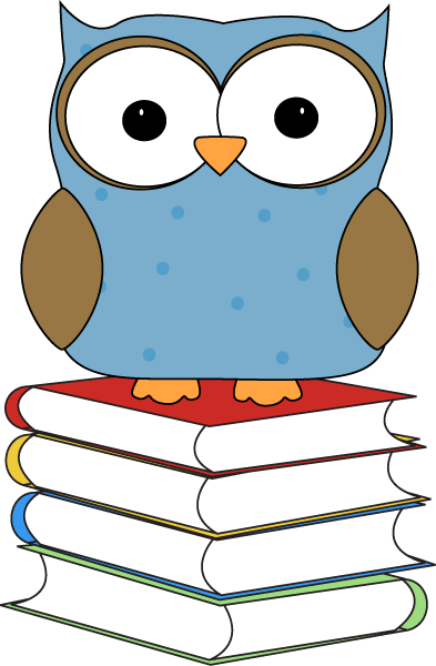 Polka Dot Owl Sitting on Books Clip Art - Polka Dot Owl Sitting on ...