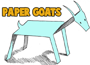 Goat Crafts for Kids: Making goats with easy to make arts and ...