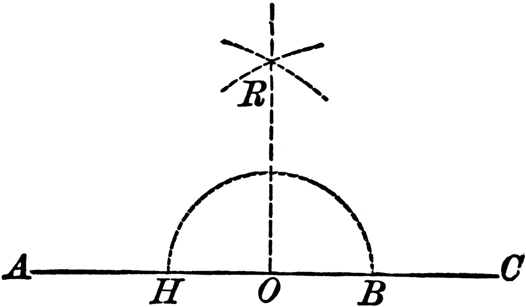 Construction of Perpendicular From a Given Point on a Straight ...