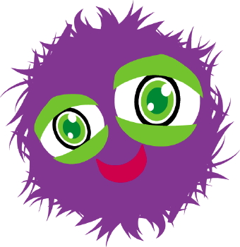 Fuzzy Monster clip art