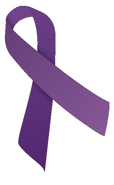 purple cancer ribbons clip art