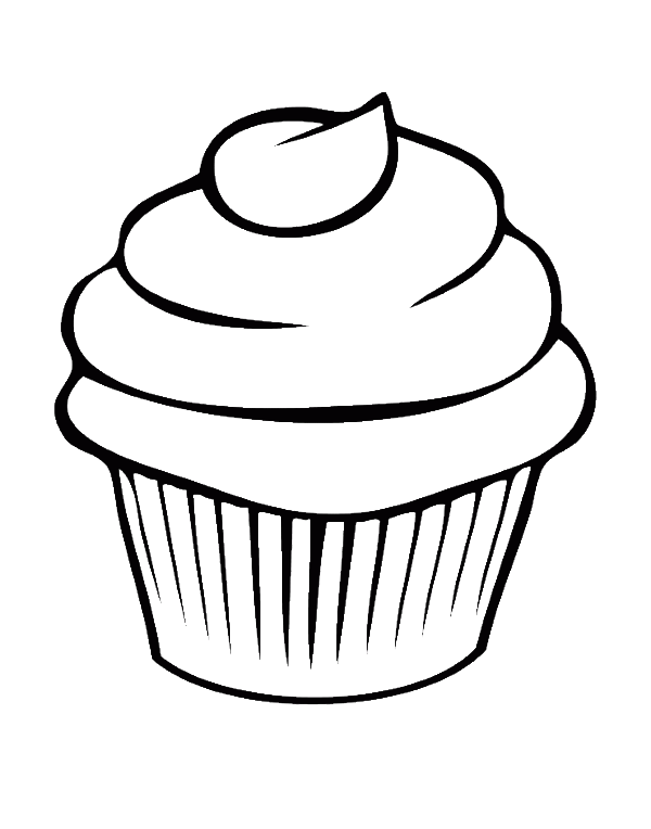 Pretty Cupcake Coloring Pages - Cookie Coloring Pages : Free ...