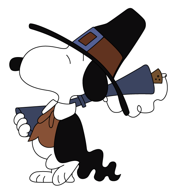 Happy Thanksgiving! Free Pilgrim Snoopy Vector | Tuts King