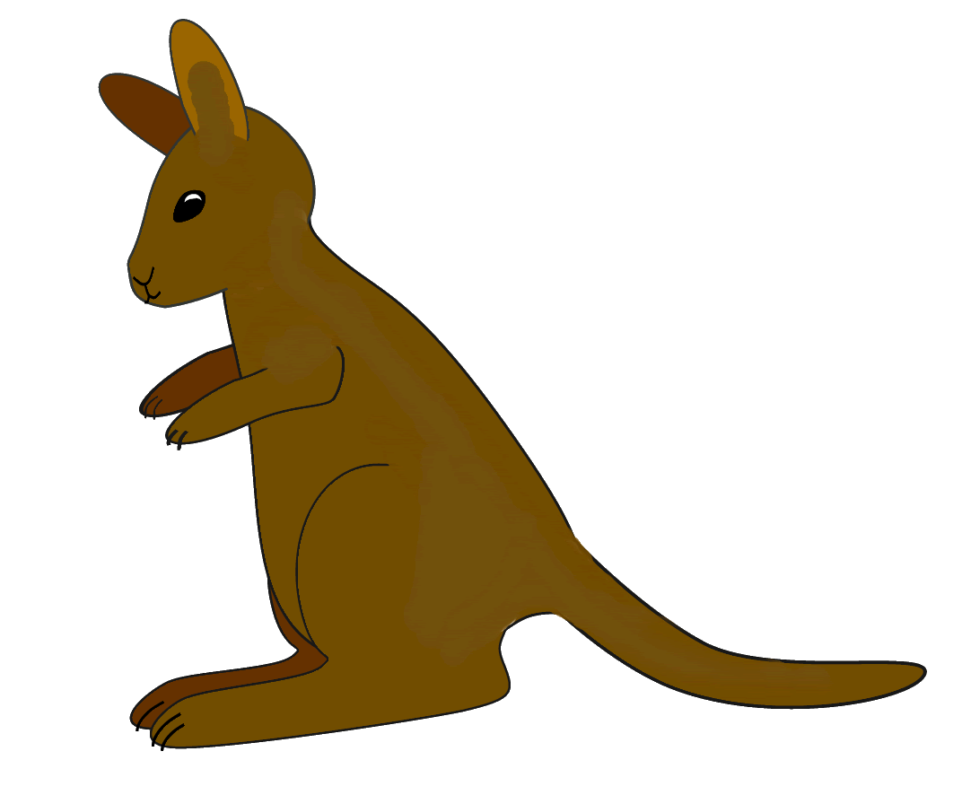 Images For > Baby Kangaroo Clip Art