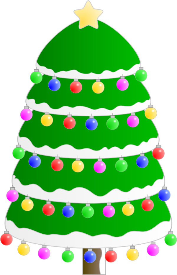 jumbo Christmas tree - vector Clip Art