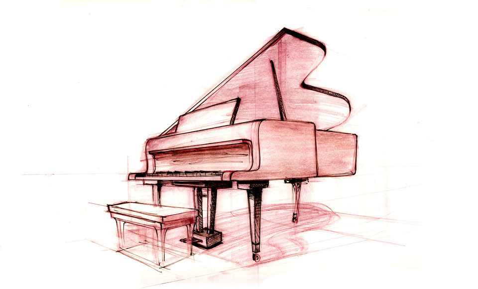 Piano Keys Sketch Images & Pictures - Becuo