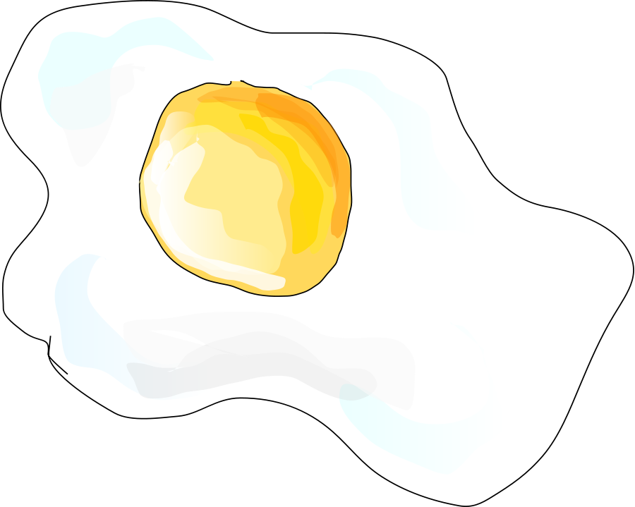 Fried Egg small clipart 300pixel size, free design