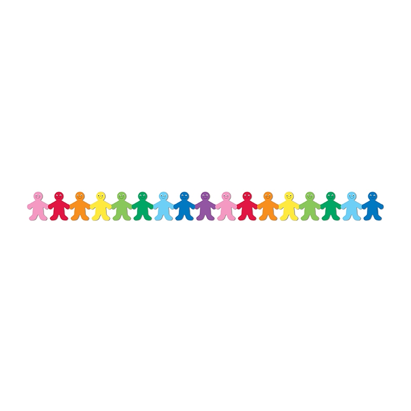 Classroom Borders with Rainbow Kids | Bulletin Board Borders ...
