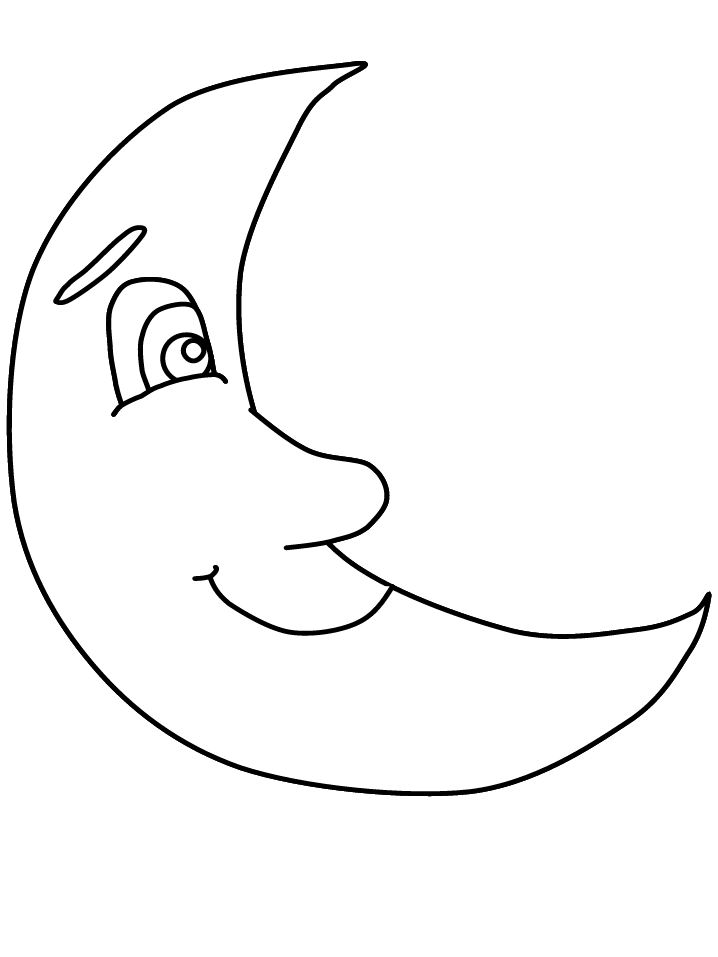 Fascinating Moon coloring pages