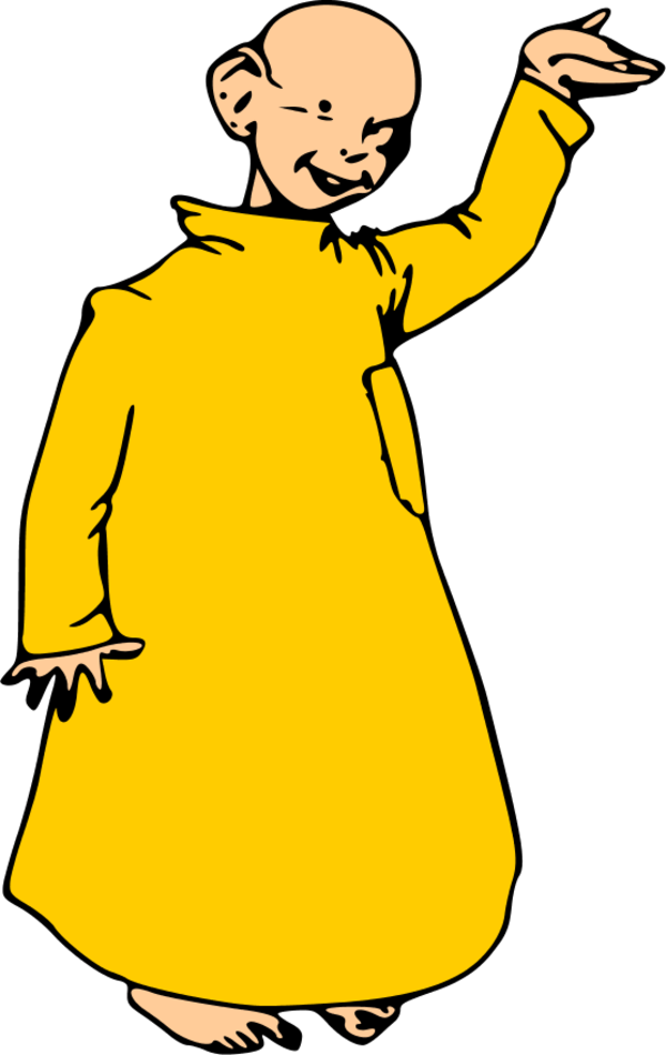طفل يرتدى ملابس صفراء صورة