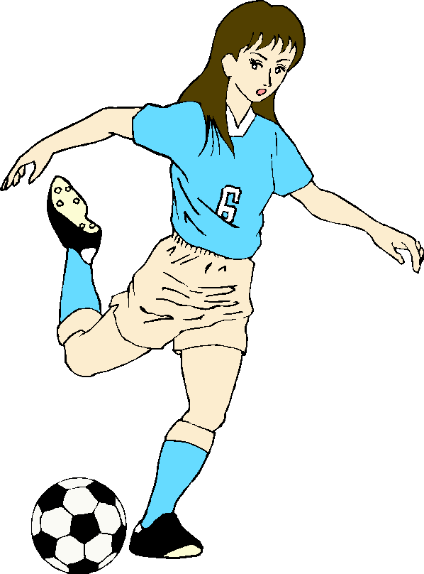 free clipart girl soccer player - photo #30