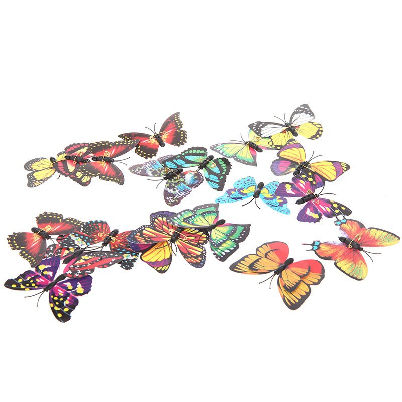 Aliexpress.com : Buy 20pcs 7cm 3D Artificial Butterfly Pin Clip ...