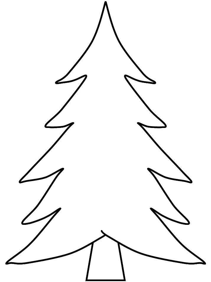 Christmas Tree Line Drawing Cliparts co
