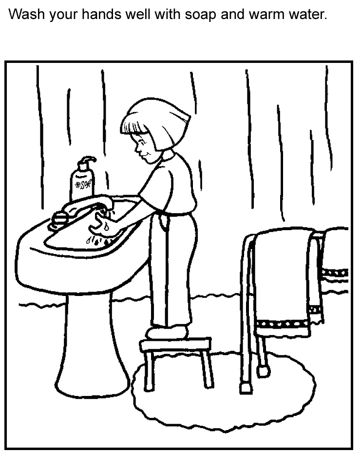 Hand Coloring Sheet - AZ Coloring Pages